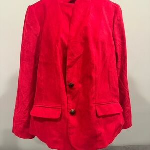 Talbots Vibrant Red Blazer